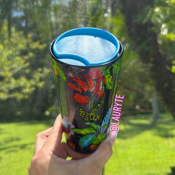 Starbucks 2023 Summer Tropical Immersive Florals Luster Ceramic Travel Mug - Picture 4 of 7
